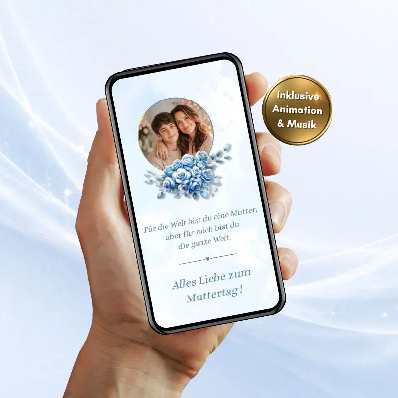 Muttertagsgruß WhatsApp animiert mit Musik