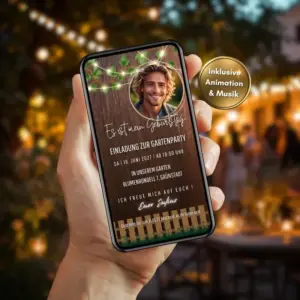 Einladung Gartenparty