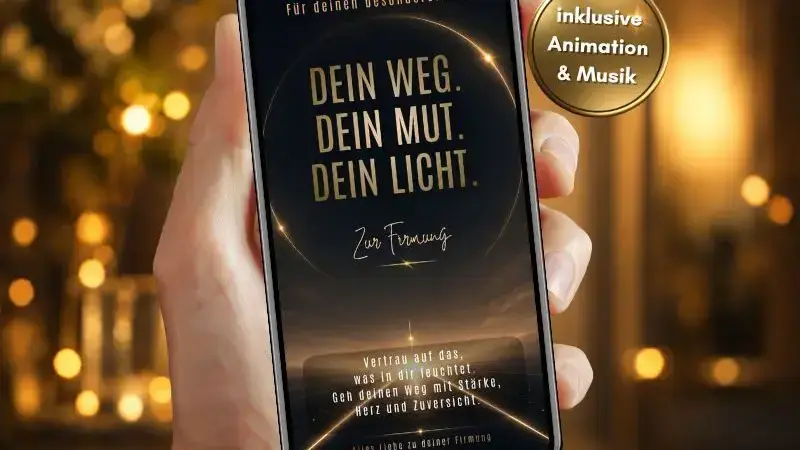 Glückwunschkarte zur Firmung