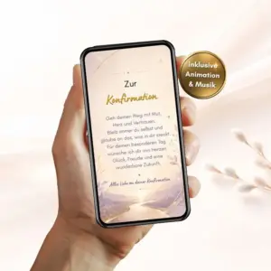 Glückwunschkarte zur Konfirmation