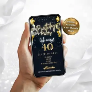 WhatsApp Einladung 40. Geburtstag