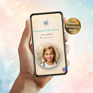 Einladung Einschulung WhatsApp mit Rückmeldung