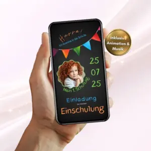 Einladung Einschulung digital