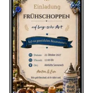 Einladung Frühschoppen Oktoberfest