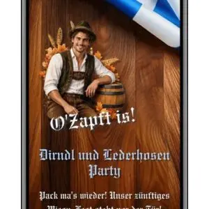 O zapft is Einladung