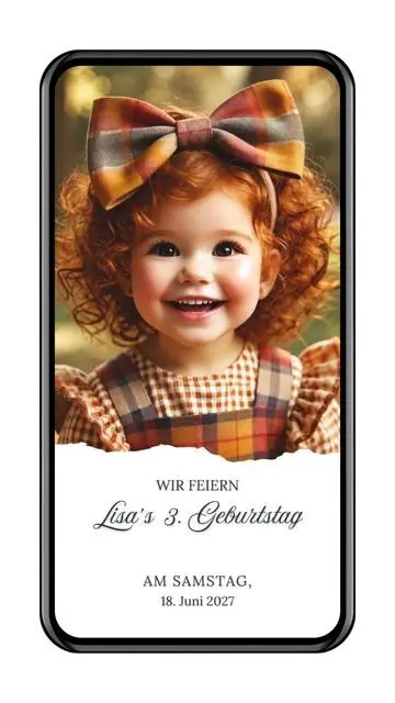 Digitale Einladung zum Kindergeburtstag