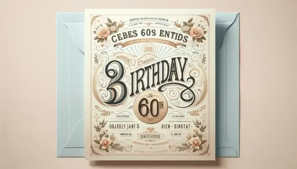 Persönliche Einladungen zum 60. Geburtstag