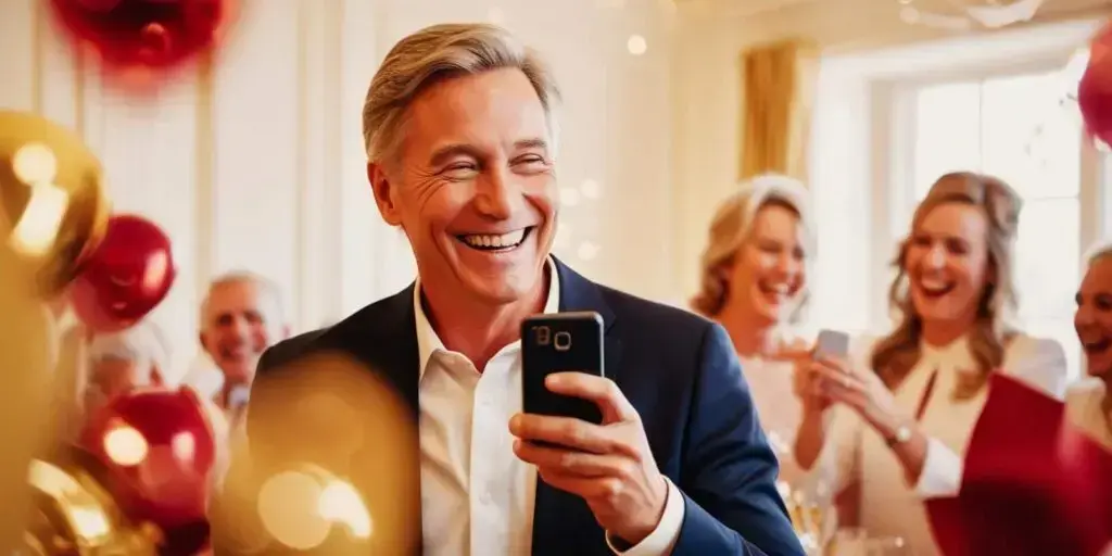 Digitale Einladung zum 60 Geburtstag als moderne Gestaltungsidee - eCardino